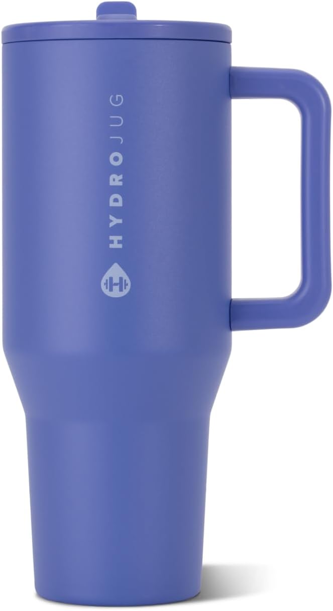 HydroJug Traveler 32oz, Insulated Tumbler with Handle & Straw, Fruit Punch - Image 3