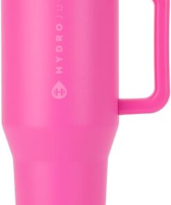 HydroJug Traveler 32oz, Insulated Tumbler with Handle & Straw, Fruit Punch