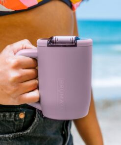 BrüMate Müv - 15oz 100% Leak Proof Insulated Coffee Mug with Handle & Lid - Stainless Steel Coffee Travel Mug - Double Walled Coffee Cup (Lavender)