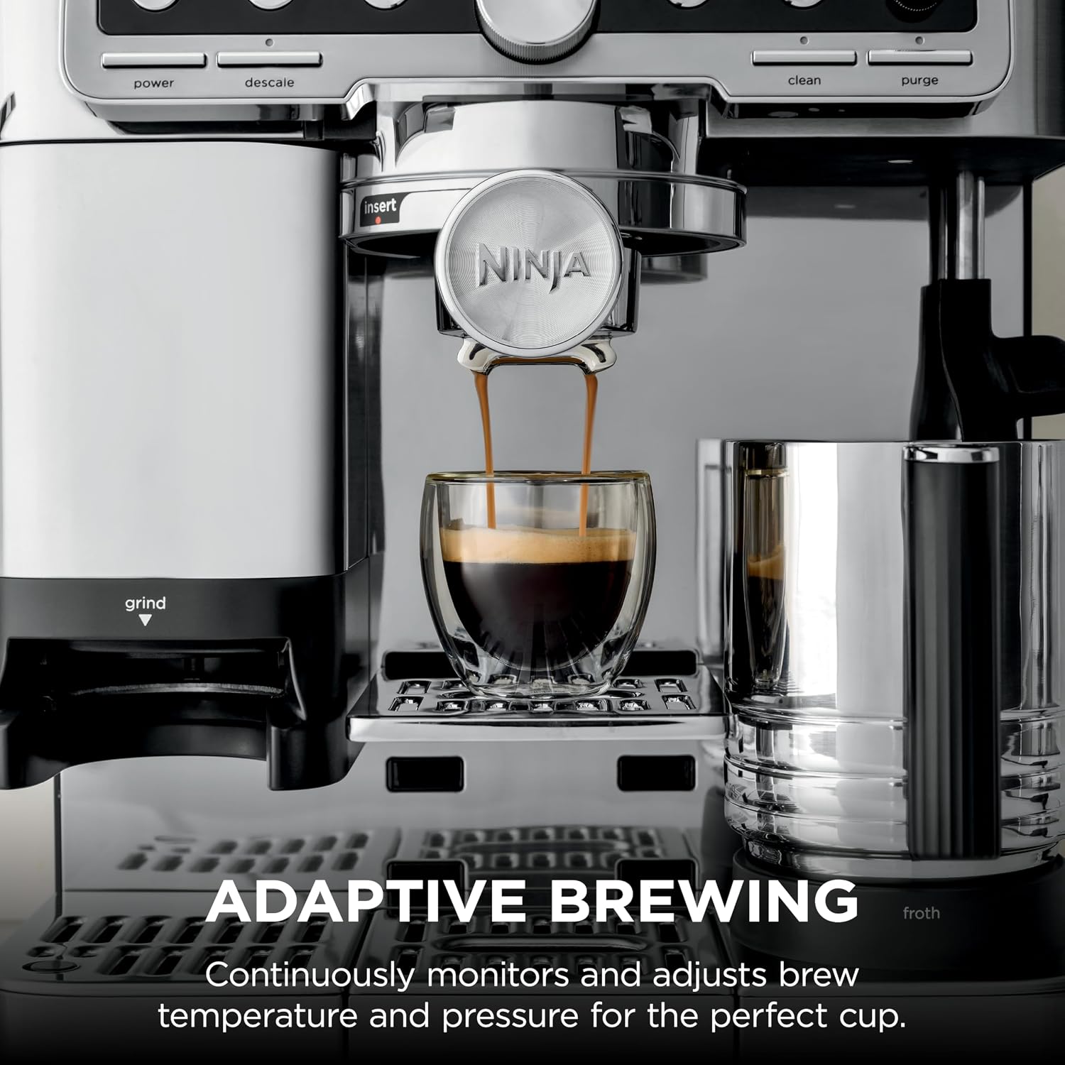 Ninja Luxe Café Pro Series, Espresso Machine, Drip Coffee, Cold Brew, Hot Water, Integrated Tamper, Built-in Grinder, Hands-Free Frother for Cappuccinos, Lattes, Americanos, Dairy or Non-Dairy, ES701 - Image 10