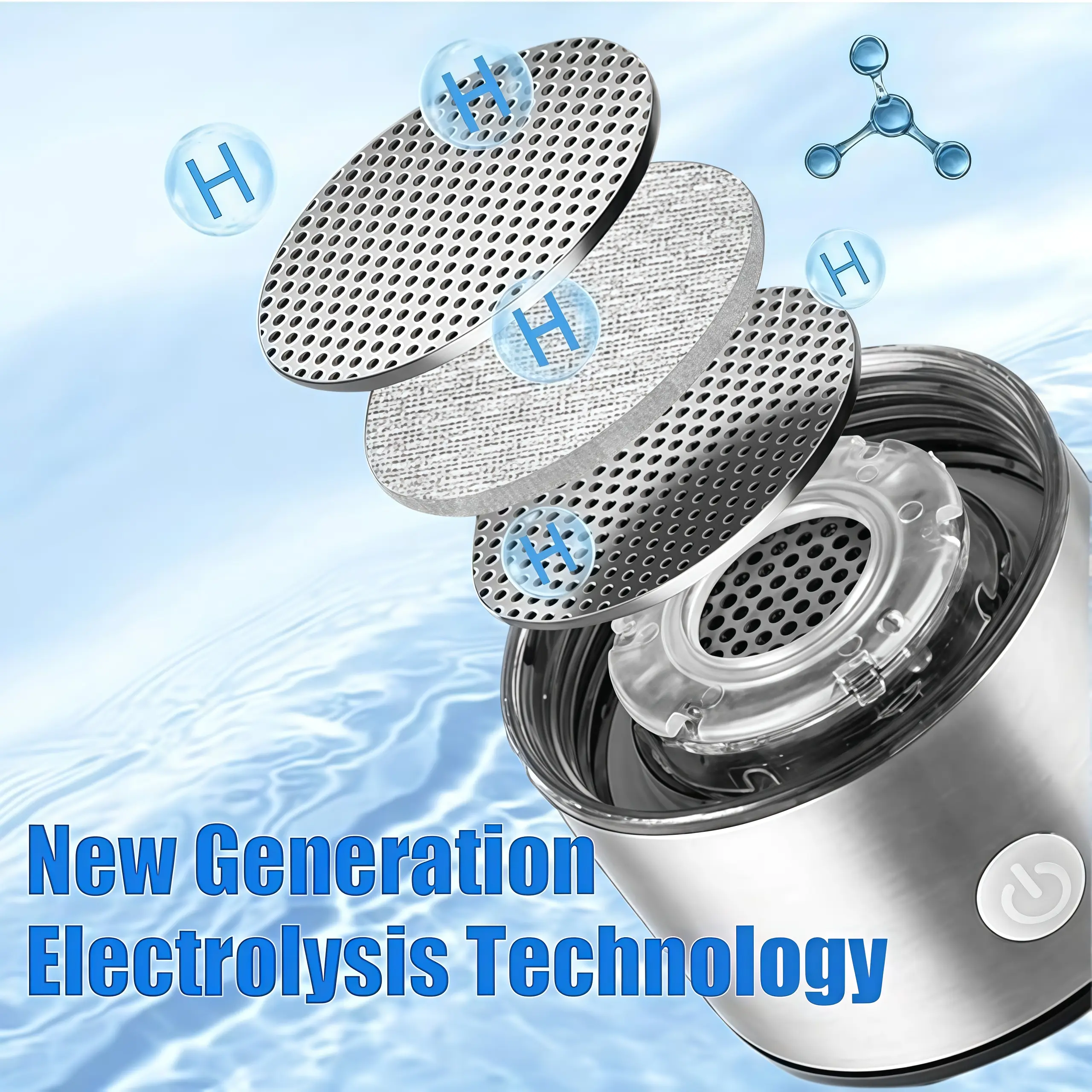 Portable USB Hydrogenated Water Generator Bottle 420ml SPE/PEM (White) | SPE/PEM Technology, For Home and Office Use, Travel, Physical Activities, USB Connection - Image 5